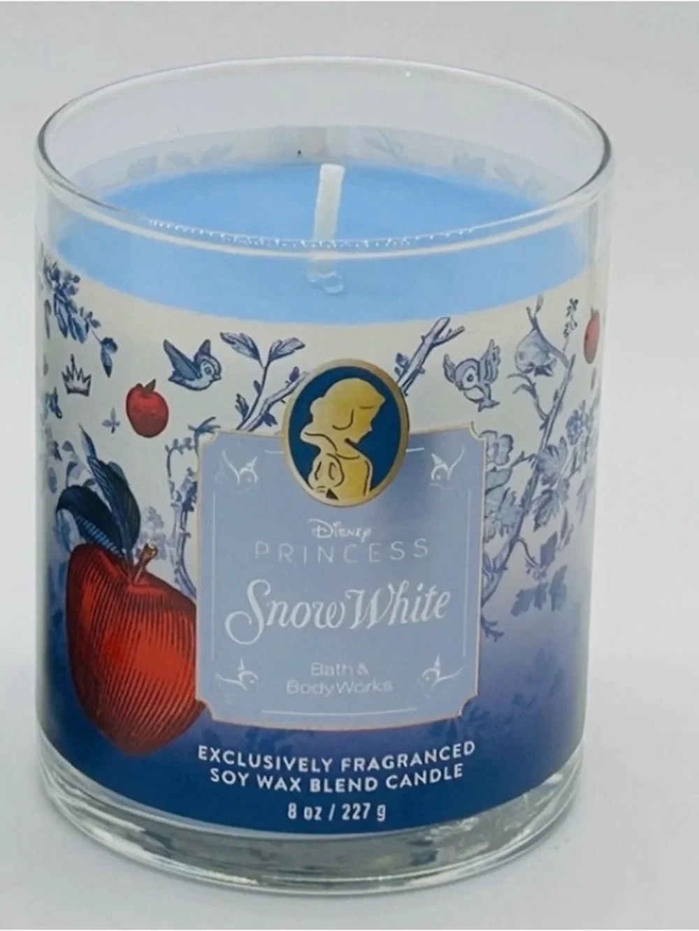 Bath & Body Works Blue & Gold Princess Snow White Single Wick Candle - Picture 3 of 3
